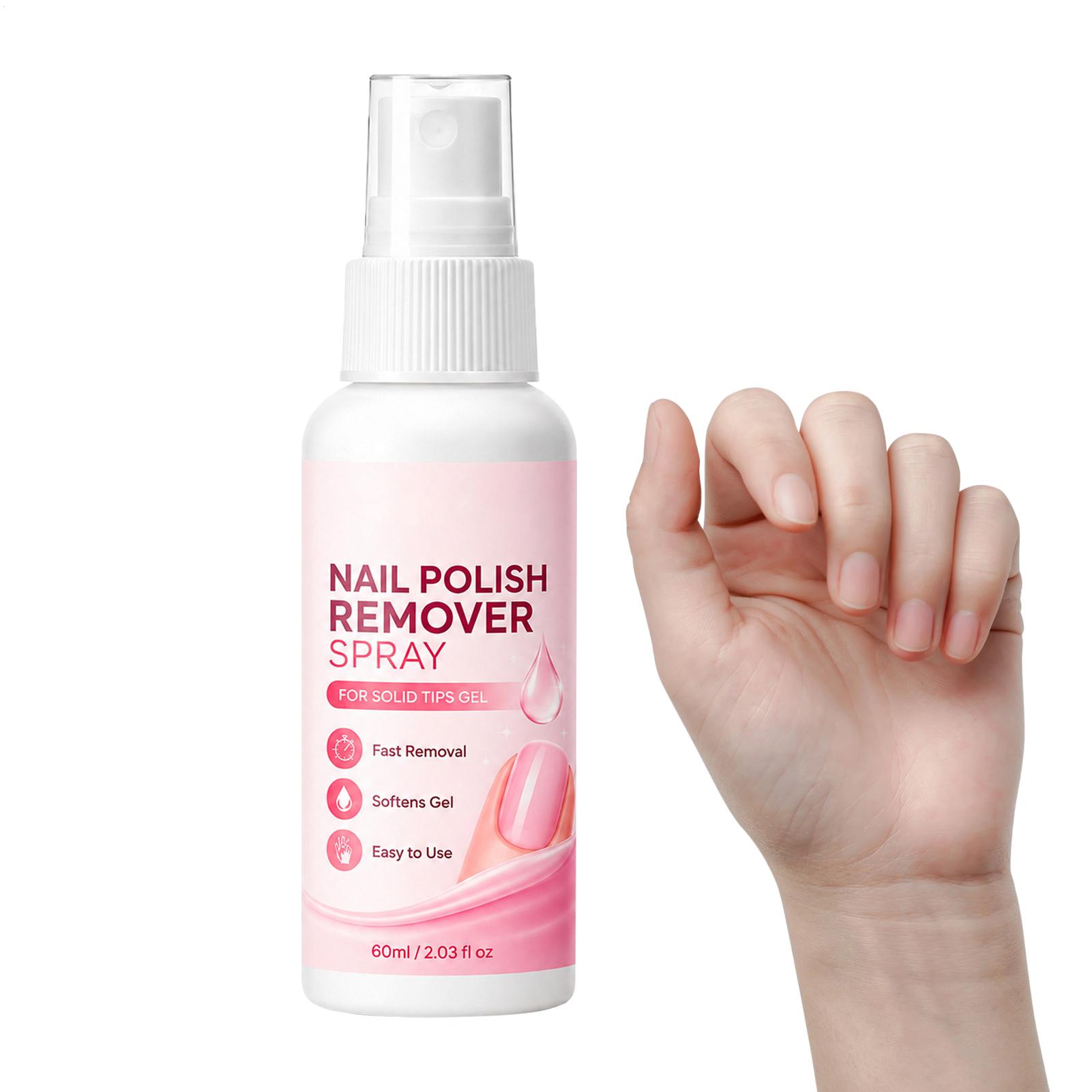 Nail Art Press On - สเปรย์ล้างเล็บ 60 มล. สำหรับเล็บปลอม เล็บเทียมชนิด UV