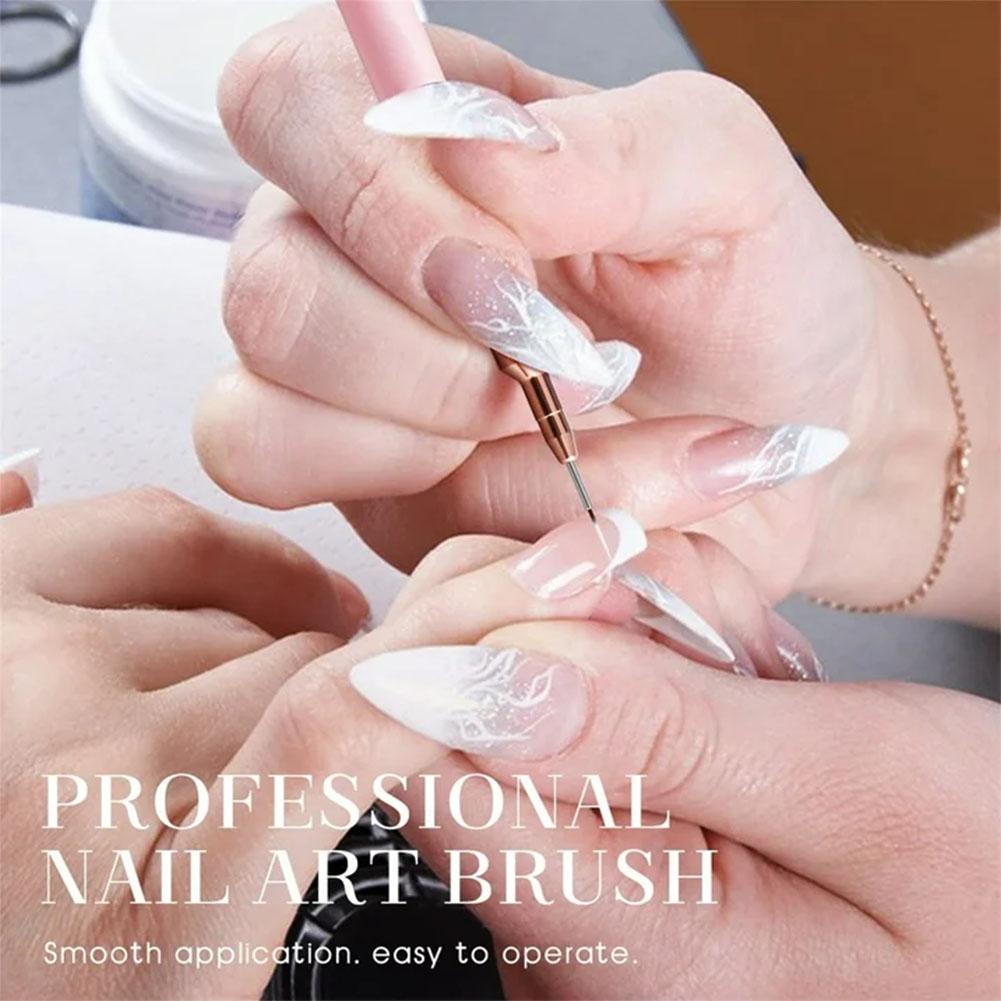 ชุดแปรงเพ้นท์เล็บ 5 ชิ้น ขนาด  - Nail Art Pink บทวิจารณ์และราคา