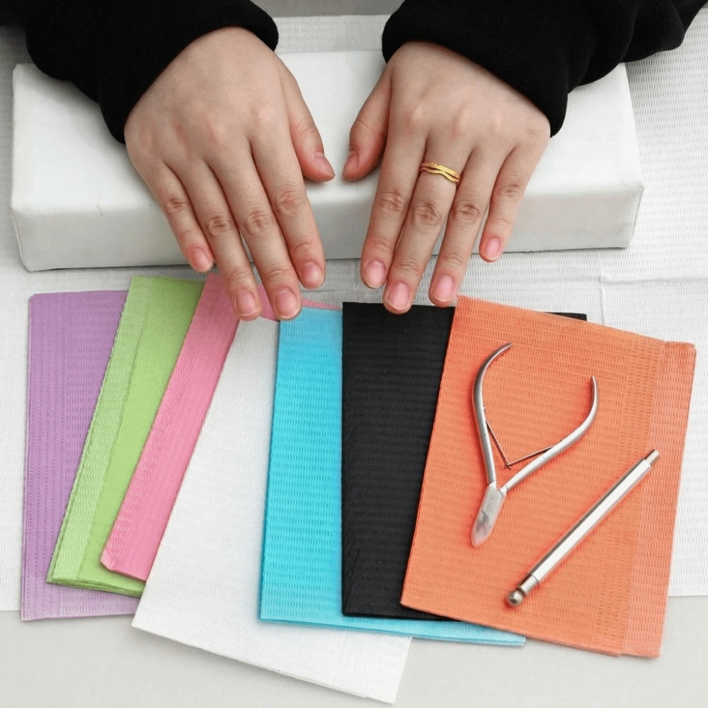 แผ่นรองโต๊ะทำเล็บแบบใช้แล้วทิ้ - Nail Art Orange บทวิจารณ์และราคา