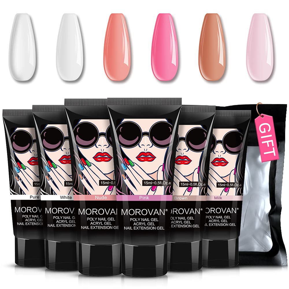 Poly เล็บชุด-6สี0.5Oz Poly Gel - Nail Art Ombre บทวิจารณ์และราคา