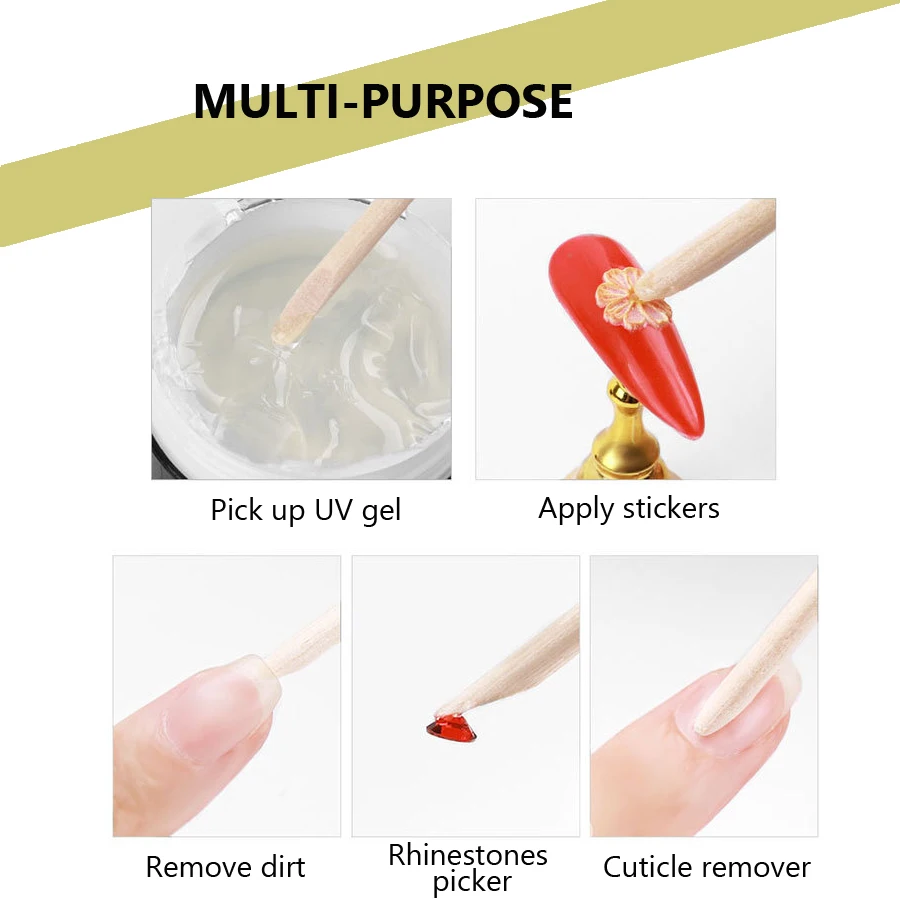 ไม้ส้มสำหรับตกแต่งเล็บ 100 ชิ้ - Nail Art Orange บทวิจารณ์และราคา