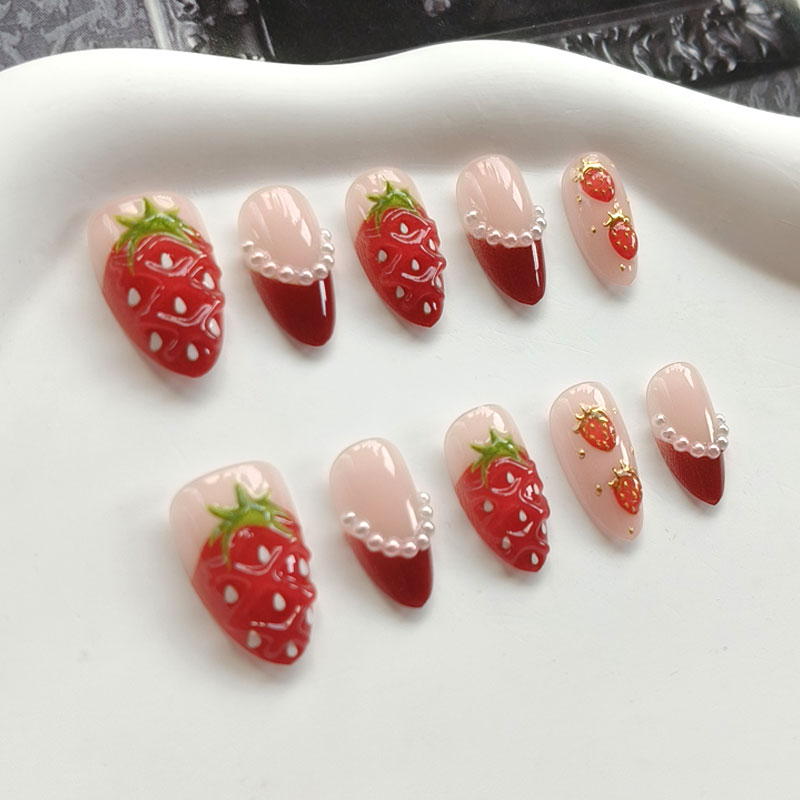 10 ชิ้น เล็บปลอมสำเร็จรูปสไตล์ - Nail Art Press On บทวิจารณ์และราคา