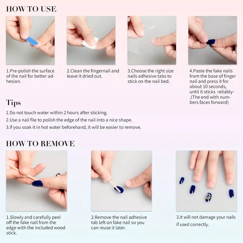 10 ชิ้น เล็บปลอมหรูหราทำมือ แบ - Nail Art Press On บทวิจารณ์และราคา