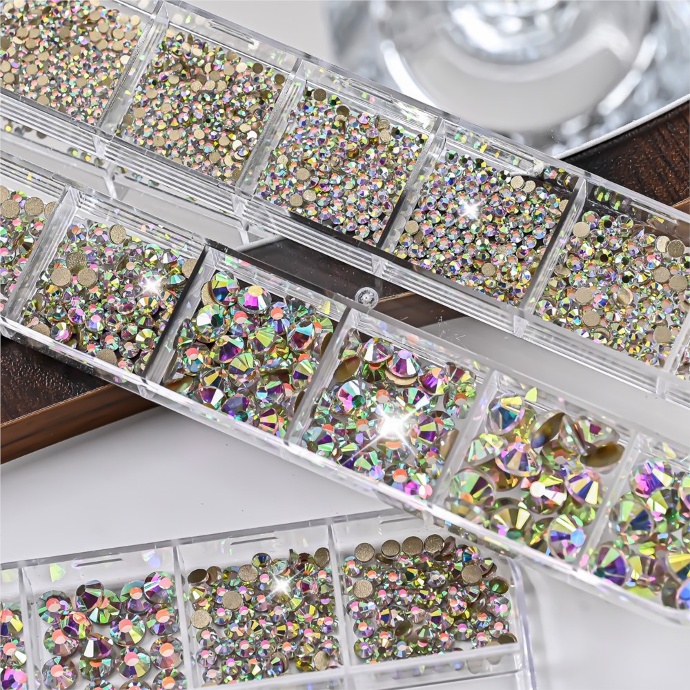 คริสตัลตกแต่งเล็บแบบกลม 3 มิติ - Nail Art Valentines Day บทวิจารณ์และราคา
