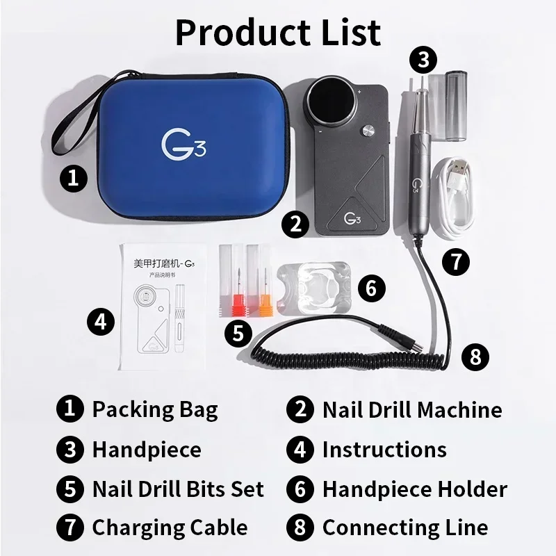 เครื่องเจียรเล็บไร้สาย oxxi UV - Nail Drill Machine บทวิจารณ์และราคา