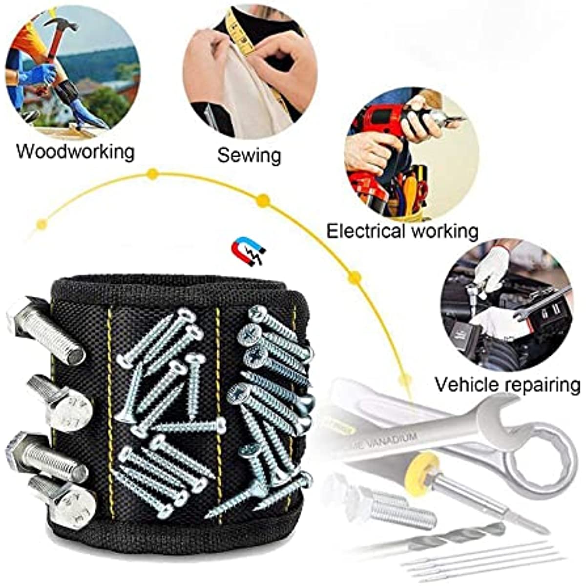 สายรัดข้อมือแม่เหล็กแรงสูง กระ - Nail Drill Machine บทวิจารณ์และราคา