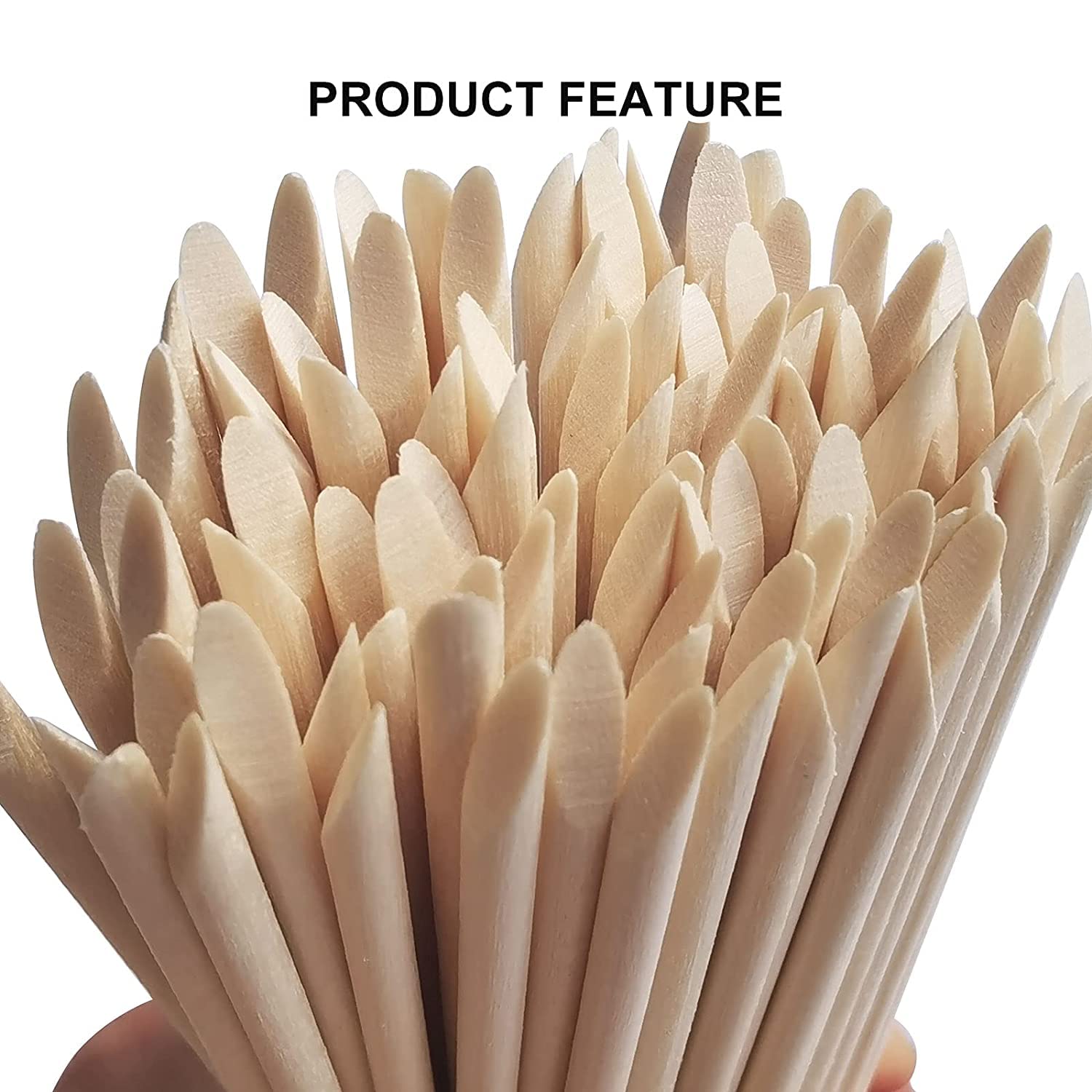 100/50Pcs สีส้มไม้เล็บ Sticks  - Nail Art Orange บทวิจารณ์และราคา